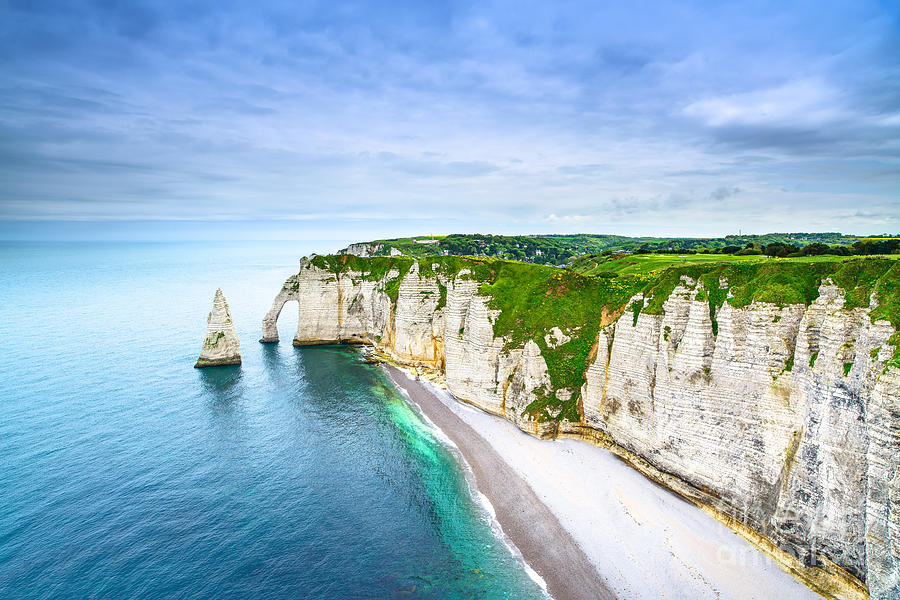 Etretat Aval Cliff Rocks And Natural Photograph by Stevanzz - Fine Art ...