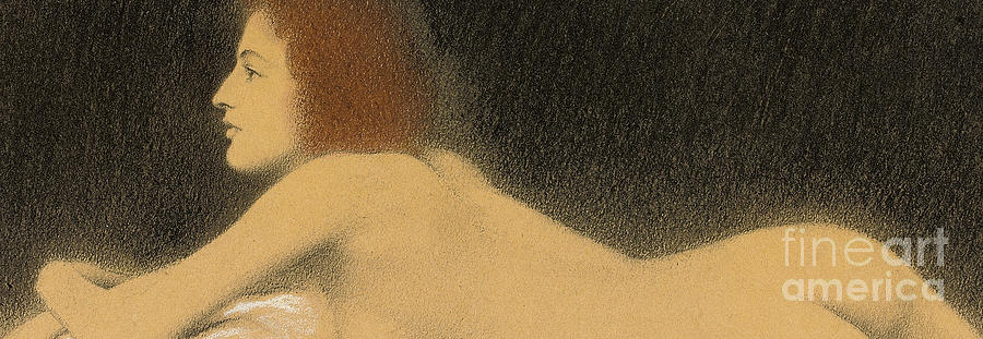 Etude de nu Pastel by Fernand Khnopff