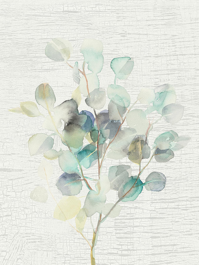 Aqua Painting - Eucalyptus IIi Vintage by Danhui Nai