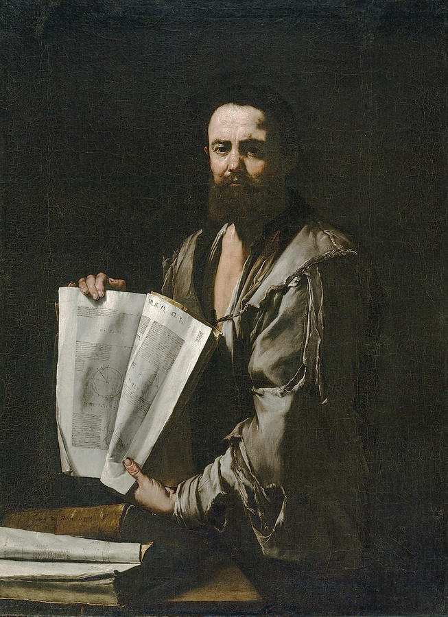 Greek Painting - Euclid #3 by Jusepe De Ribera