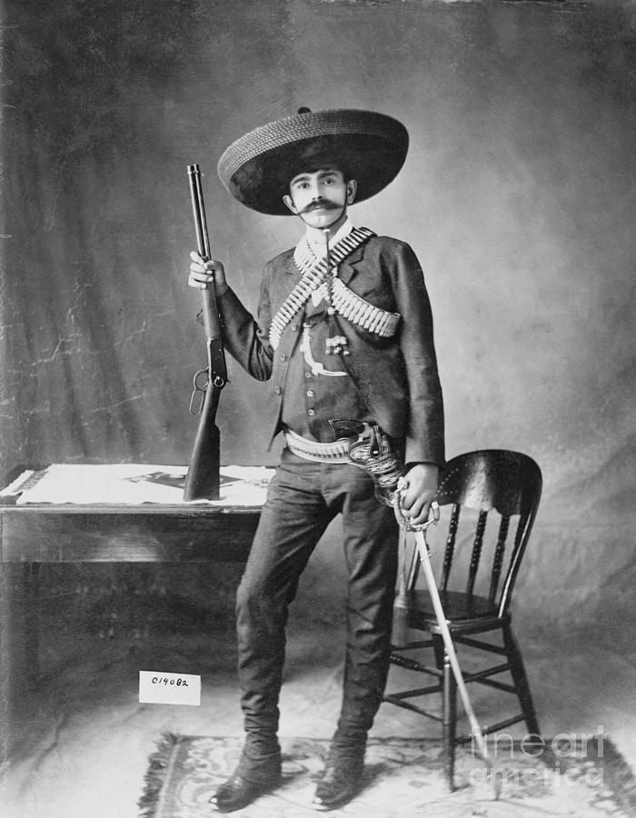 Eufemio Zapata Posing In Western Outfit by Bettmann