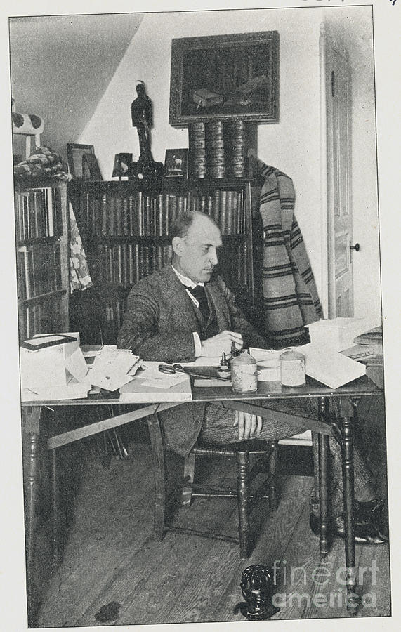 Eugene Field Sitting At Desk Photograph by Bettmann