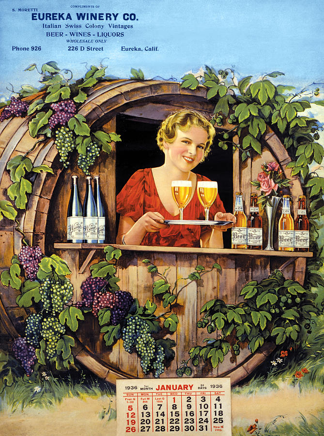Eureka Winery Co. Painting by Unknown