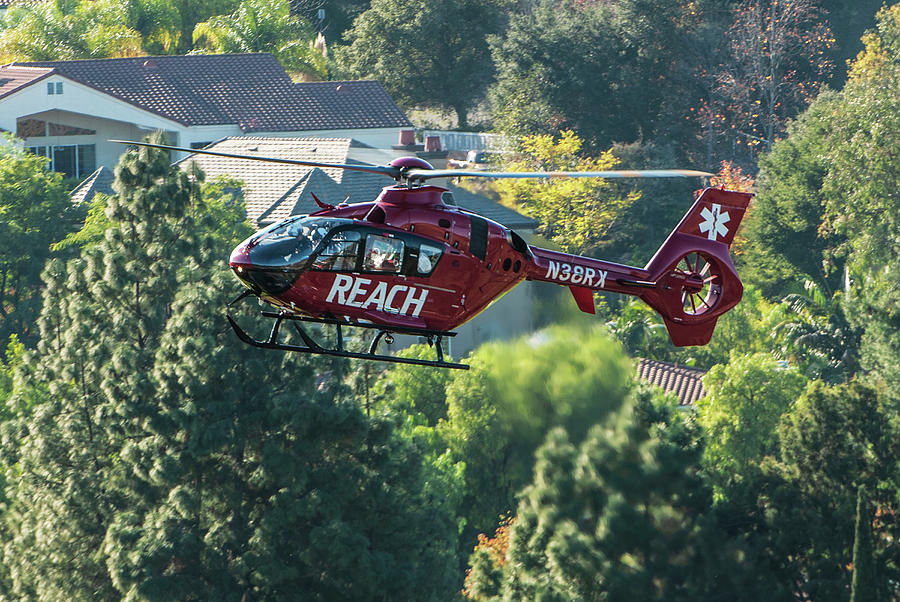 Eurocopter EC135 Medical Airlift Helicopter Photograph by Erik Simonsen