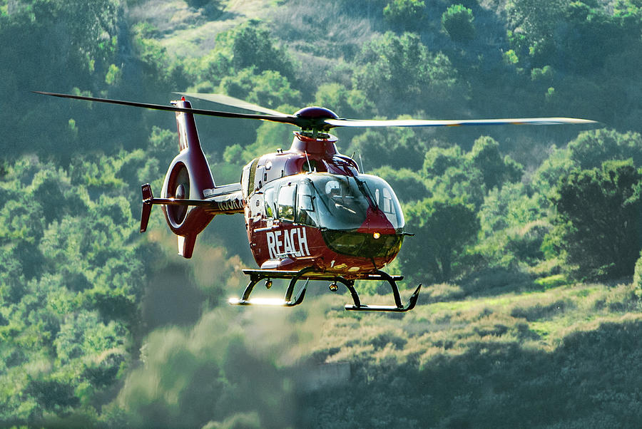 Eurocopter EC135 Medical Helicopter Photograph by Erik Simonsen