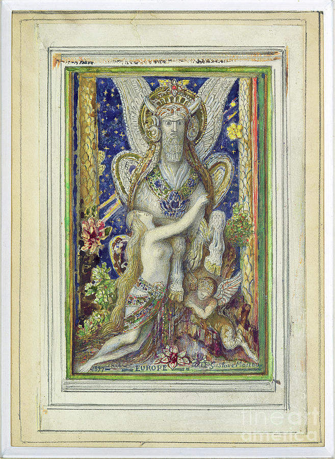 Europa, 1897 Painting by Gustave Moreau Pixels