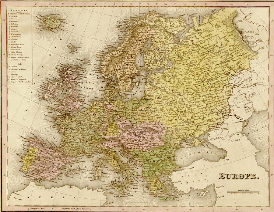 Europe - 1844 Painting by Unknown