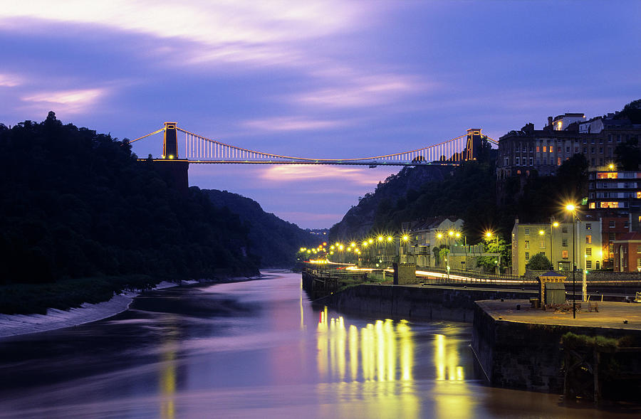 City Photograph - Europe, England, Avon, Bristol, Clifton Suspension Bridge by H.& D. Zielske