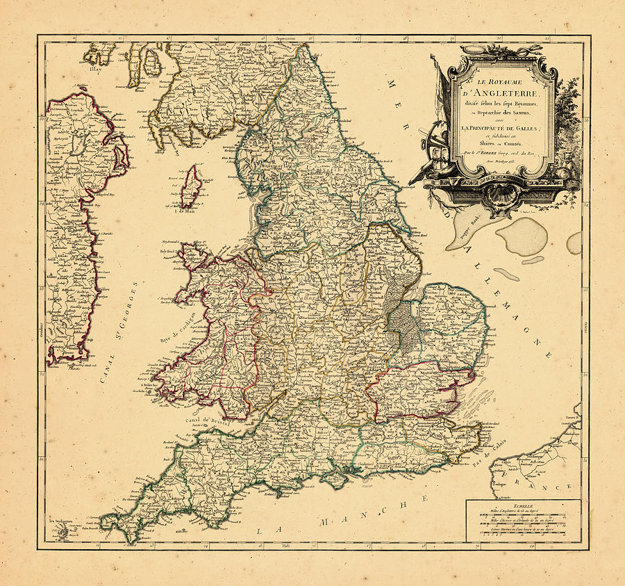 Europe, United Kingdom, 1753 by Historic Map Works Llc And Osher Map ...