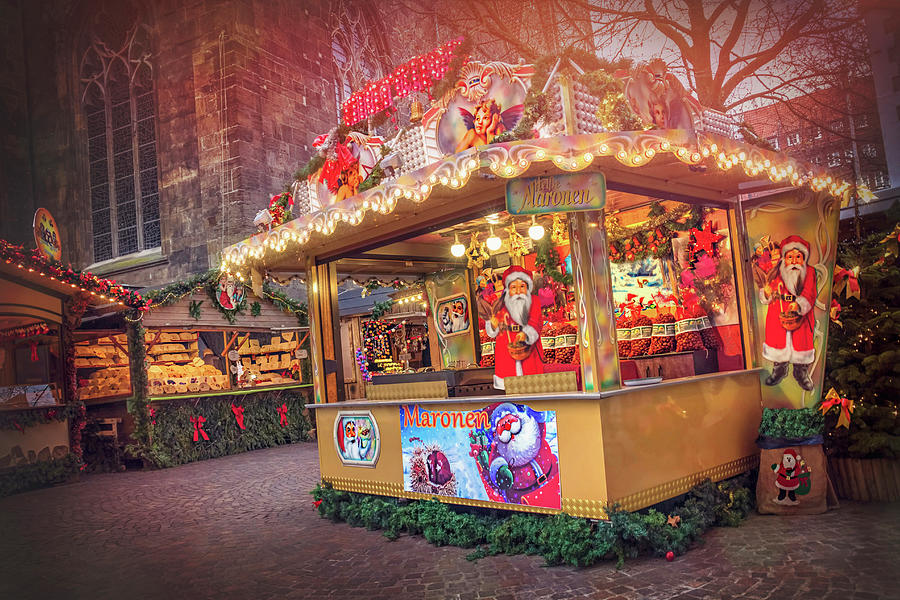Santa Claus Photograph - European Christmas Markets Bremen Germany  by Carol Japp