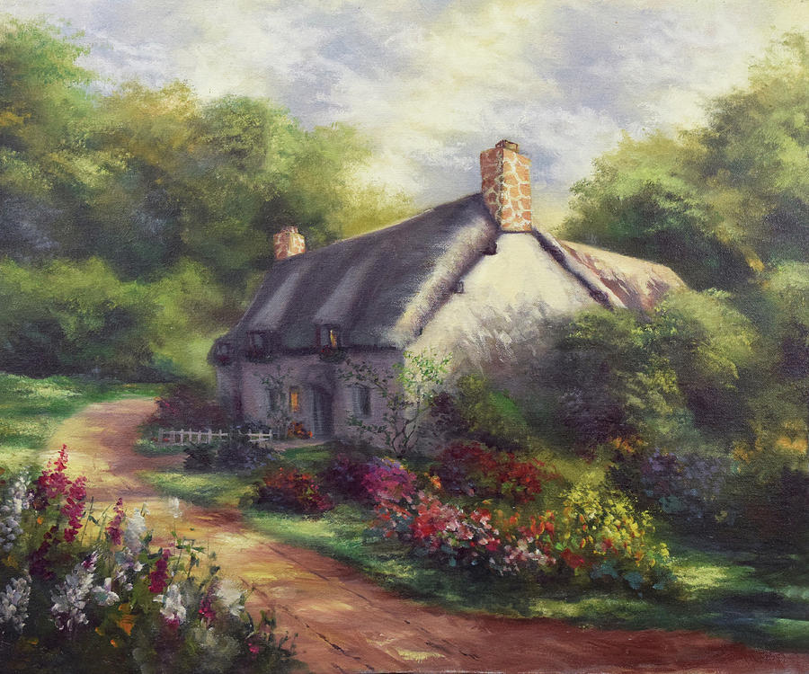 European Cottage III Painting by Lynne Pittard