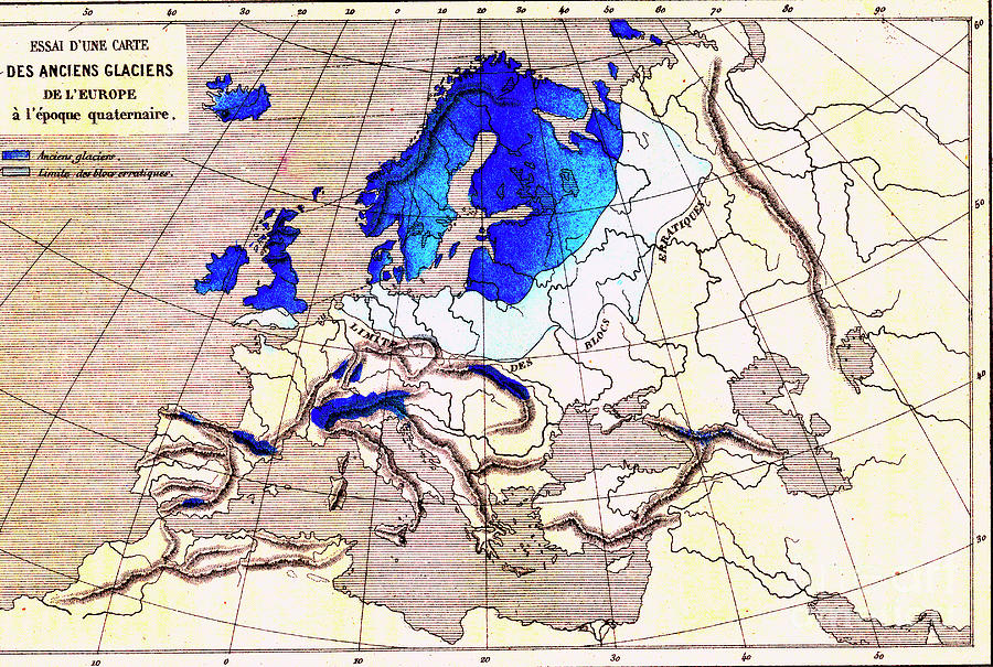 European Glaciation Photograph by Collection Abecasis/science Photo ...