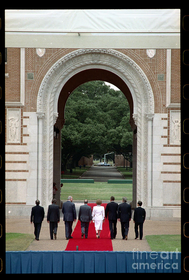European Officials Walk On Campus Photograph by Bettmann