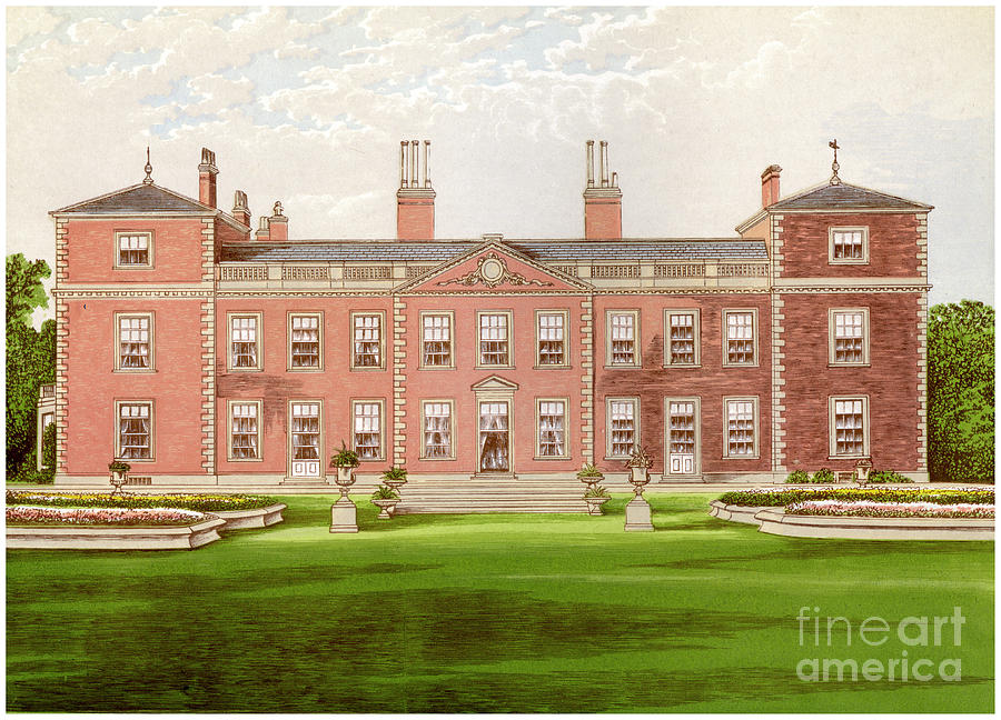 Euston Hall, Suffolk, Home Of The Duke Drawing by Print Collector
