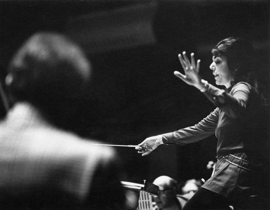 Eve Queler Conducts Photograph by Erich Auerbach