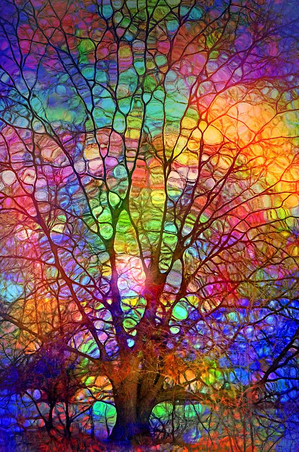 Tree Digital Art - Even the Tree is Glass on the Inside by Tara Turner Tree Digital Art - Even the Tree is Glass on the Inside by Tara Turner