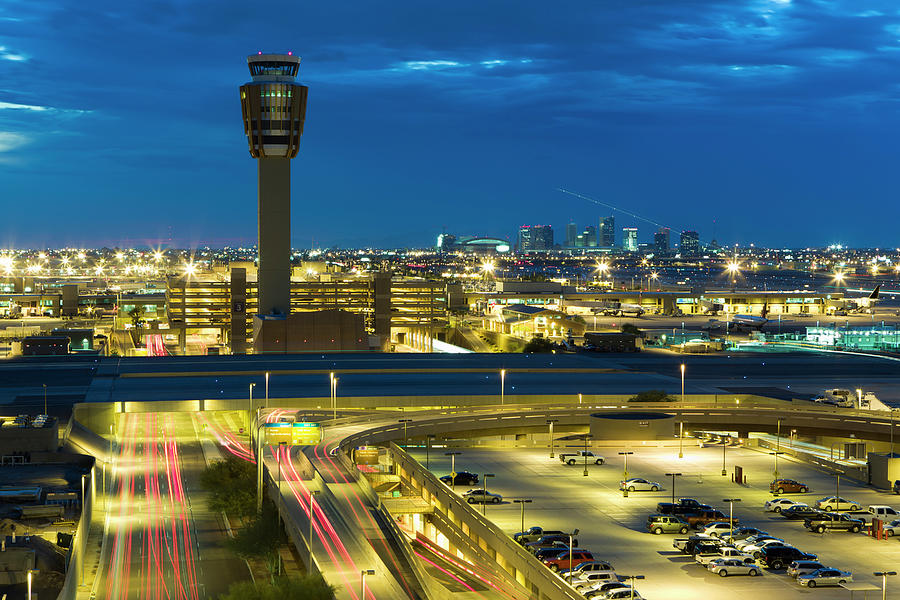 Phoenix Photograph - Evening Airport Traffic by Dustypixel