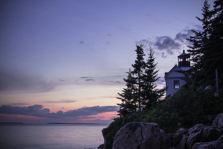 Evening At Bass Harbor Lighthouse Photograph by Steven Bateson
