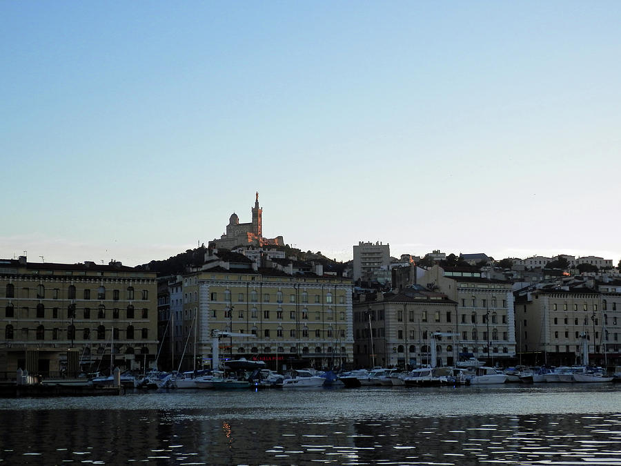 Evening at Marseille Harbour Photograph by Pema Hou