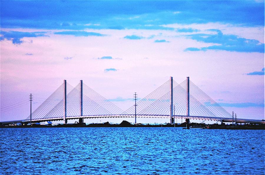 Evening at the Indian River Inlet Bridge Photograph by Kim Bemis - Fine ...