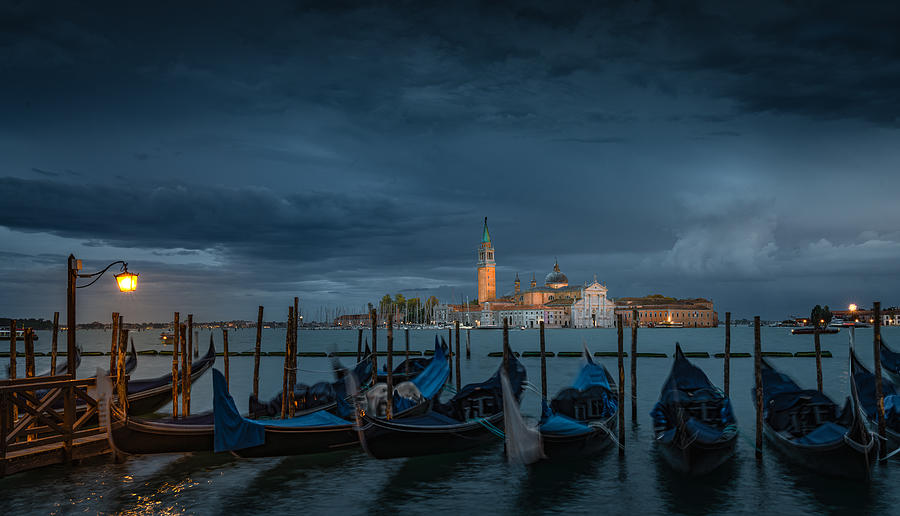 Evening At Venice Photograph by Bing Li