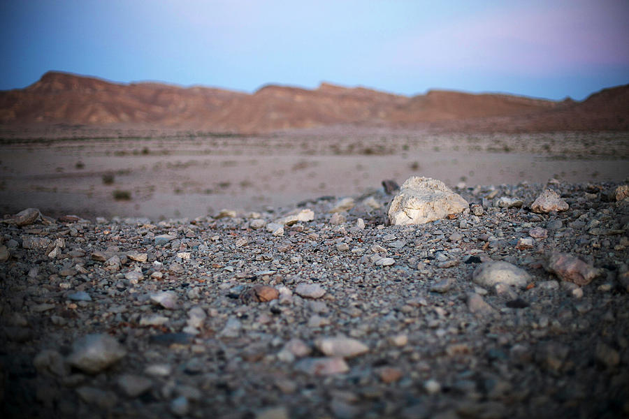 Evening Atmosphere And Rocks In The Desert, Machtesch Ramon, Negev Desert, Israel Photograph by Daniel Fort Photography