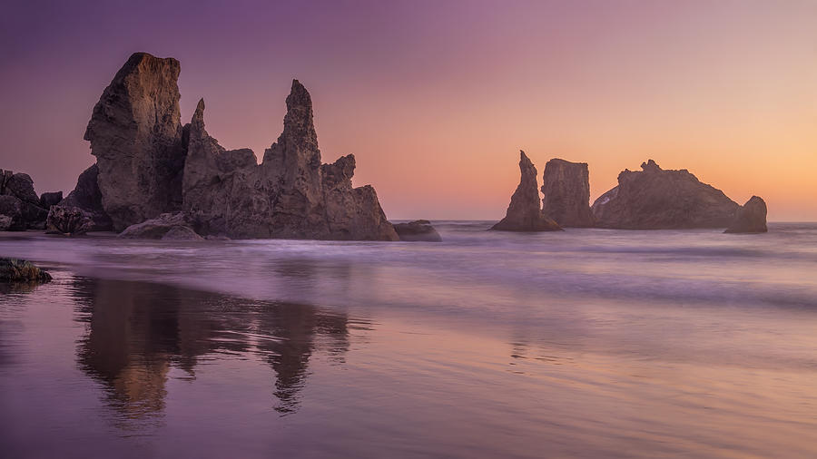 Sunset Photograph - Evening Beach by Wei Liu