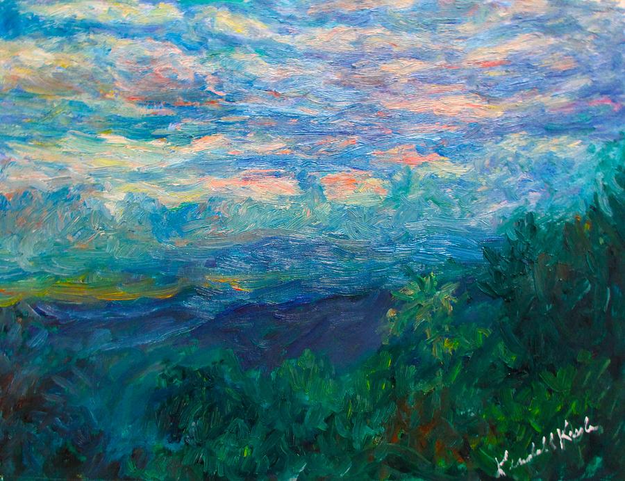 Evening Blue Ridge Light Stage One Painting by Kendall Kessler