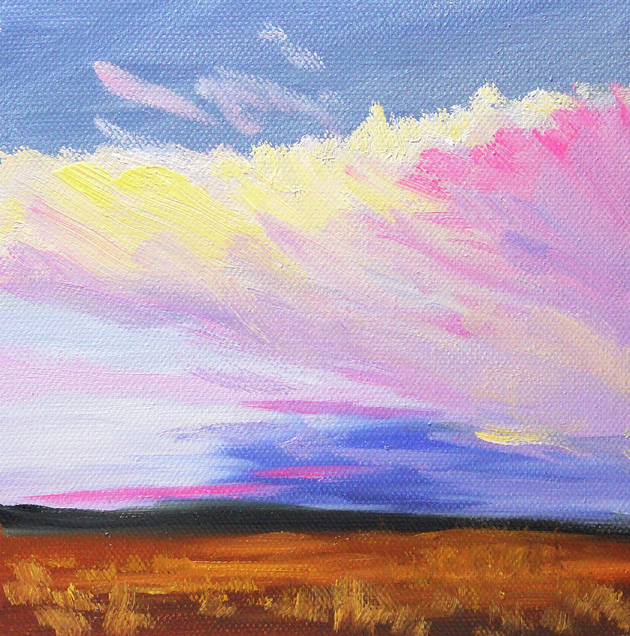 Evening Cloud Painting by Nancy Merkle