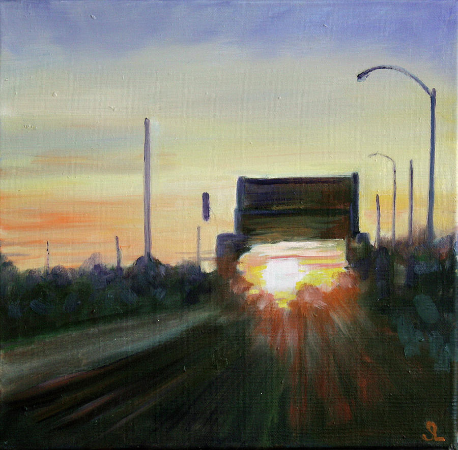 Evening Commute Painting by Sarah Lynch