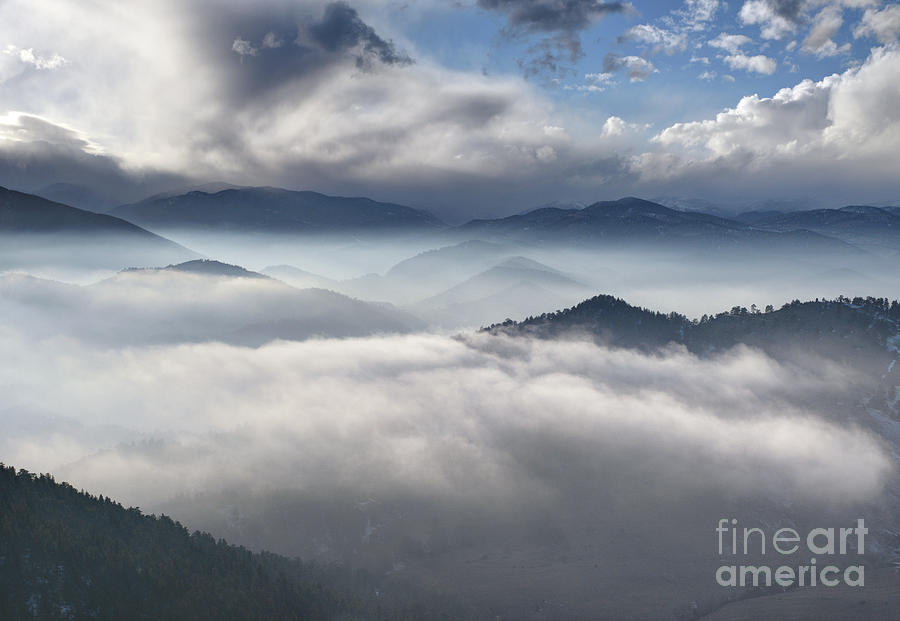 Evening Fog at Centennial Cone Open Space Photograph by Andrew Terrill ...