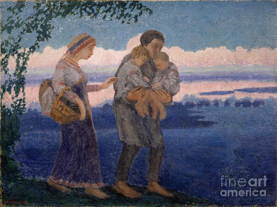 Evening Homecoming, 1906. Artist Drawing by Heritage Images
