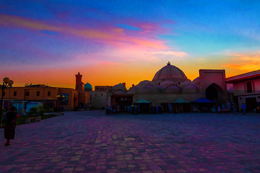 Evening in Bukhara Digital Art by Pravine Chester