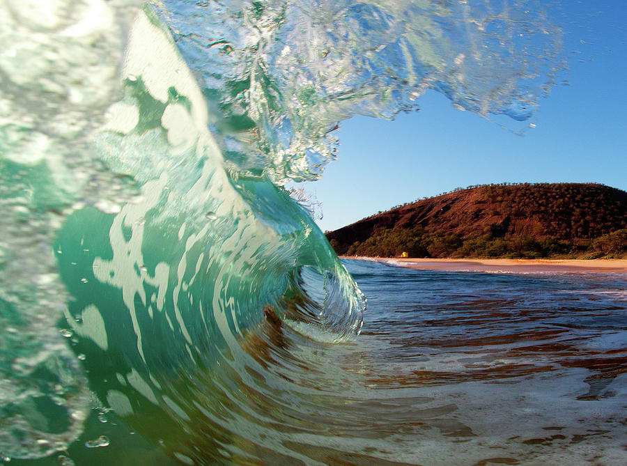 Evening Light And Curl Wave Photograph by M Swiet Productions