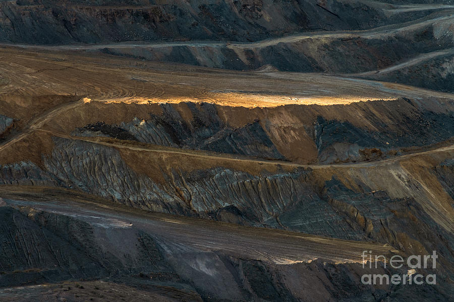 Evening Light in an Open Pit Mine by Lisa Manifold Evening Light in an Open Pit Mine by Lisa Manifold