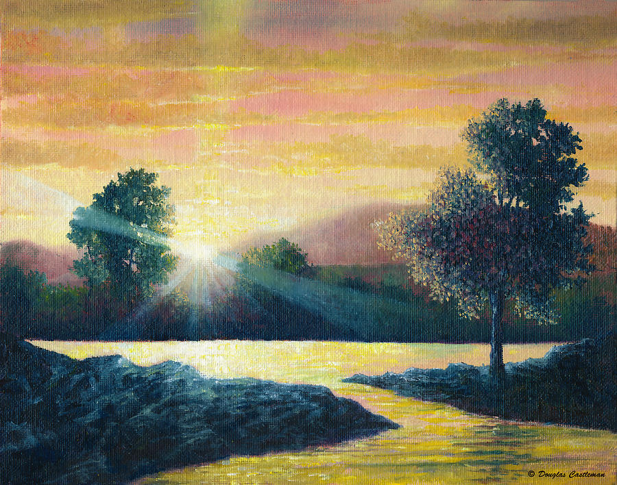 Evening Light on the Lake Painting by Douglas Castleman