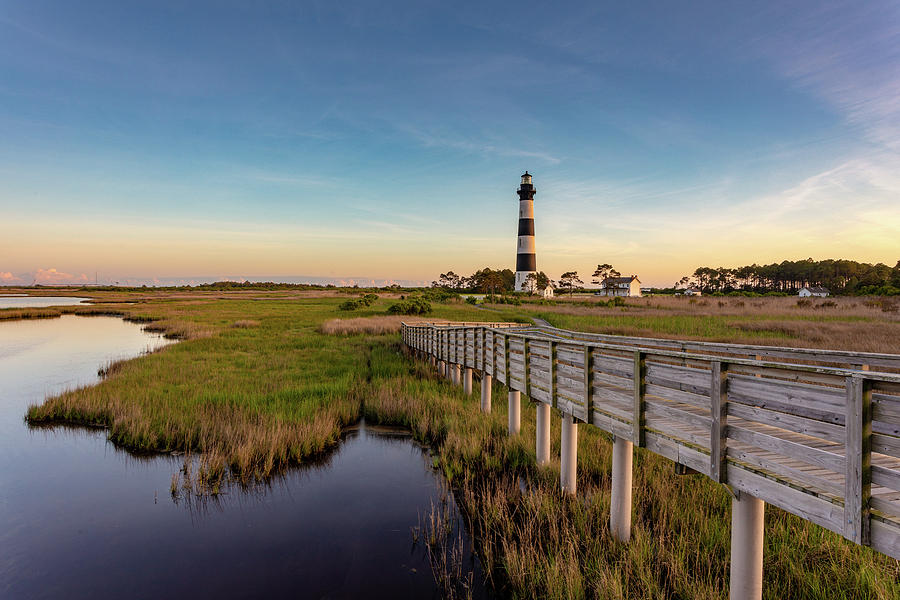 Evening Light over the Marshes Photograph by Claudia Domenig - Fine Art ...