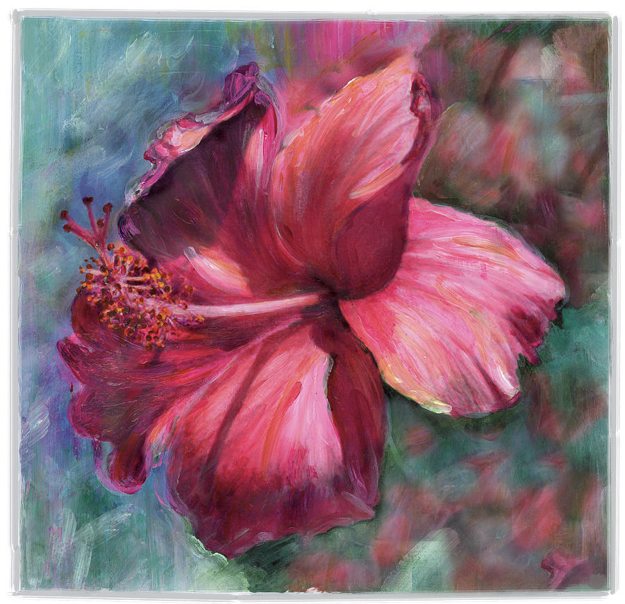 Hibiscus Painting - Evening by Maria Trad