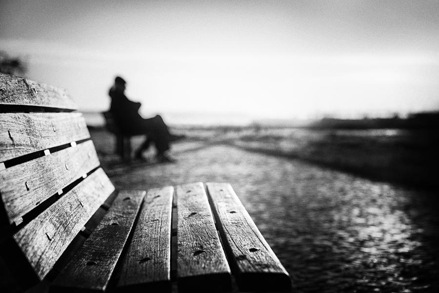 Bench Photograph - Evening Of Life... by Ina Tnzer