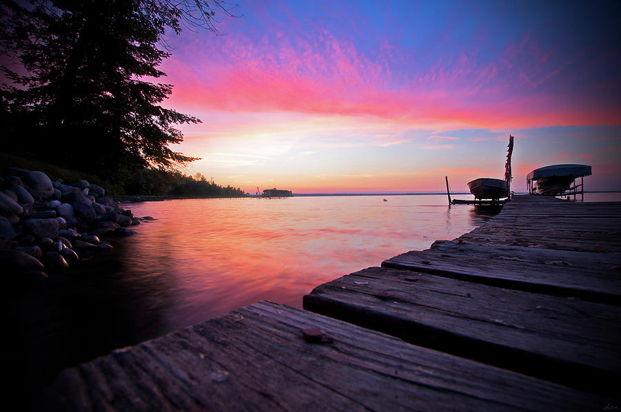 Evening On The Dock Photograph by Owen Weber
