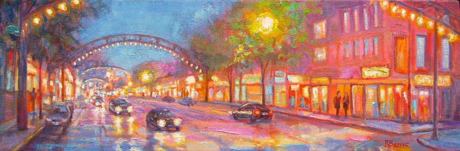 Evening Promenade in the Short North Painting by Robie Benve