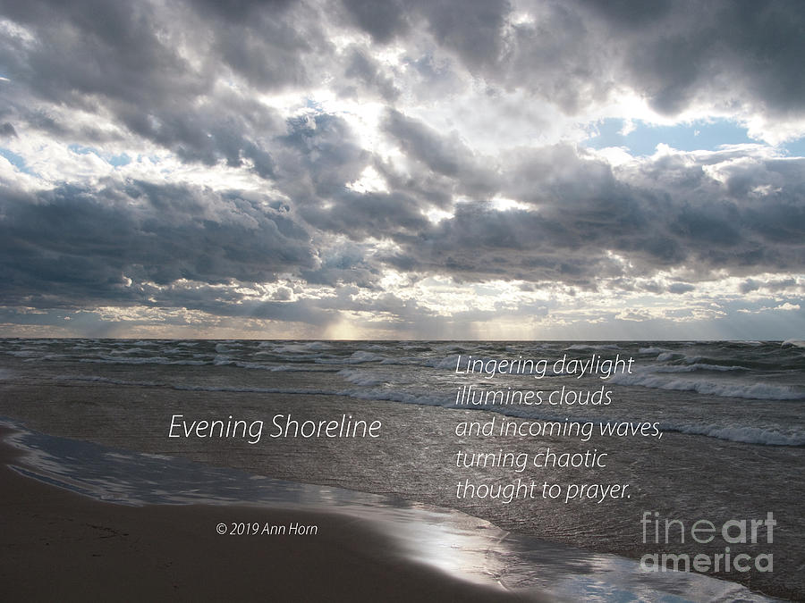 Evening Shoreline Photograph by Ann Horn