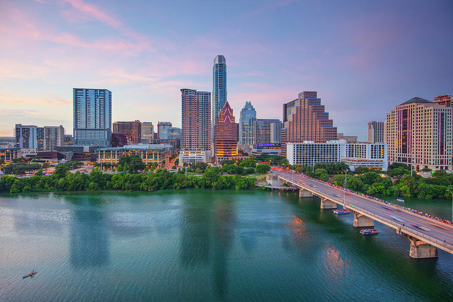 Evening Sky over Austin 7291 Photograph by Rob Greebon | Fine Art America