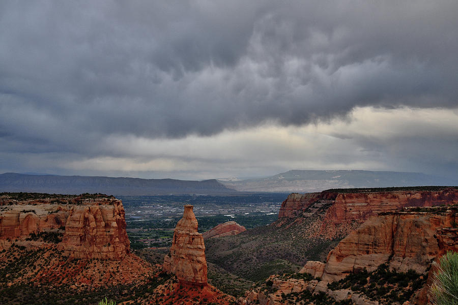 Evening Storm Over Grand Junction Photograph