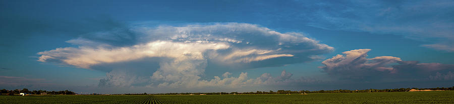 Evening Supercell and Lightning 010 Photograph by Dale Kaminski