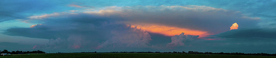 Evening Supercell and Lightning 023 Photograph by Dale Kaminski