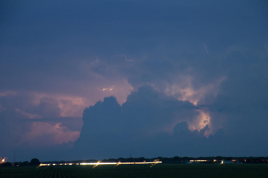 Evening Supercell and Lightning 032 Photograph by Dale Kaminski