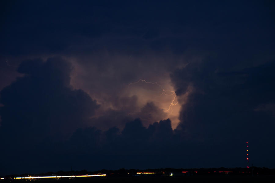 Evening Supercell and Lightning 044 Photograph by Dale Kaminski