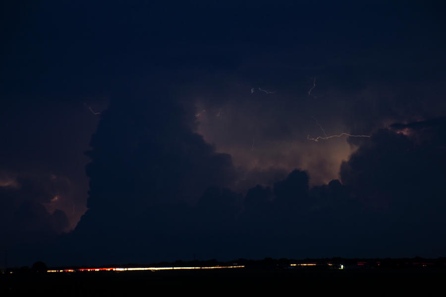 Evening Supercell and Lightning 047 Photograph by Dale Kaminski