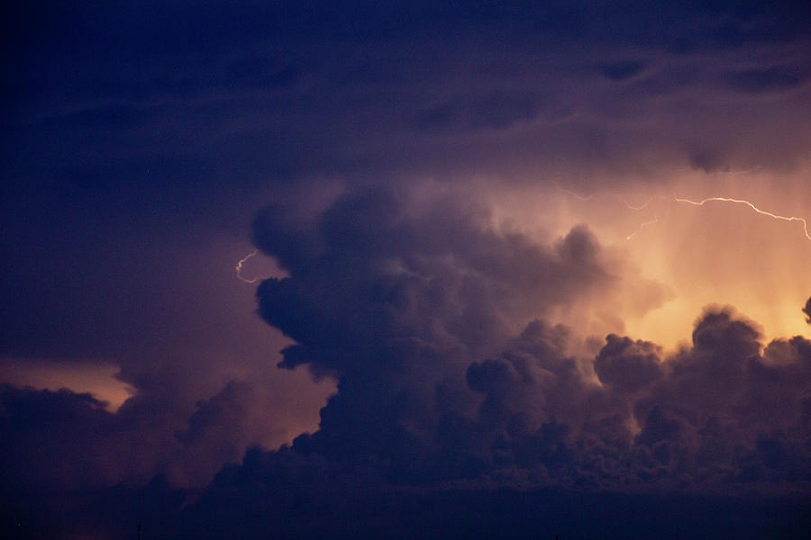 Evening Supercell and Lightning 054 Photograph by Dale Kaminski - Fine ...